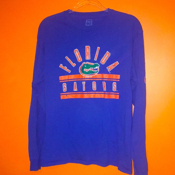 Pro Edge Tops - Blue Florida Gators Long Sleeve Shirt Woman’s Medium 8/10 w Free Pencil Case